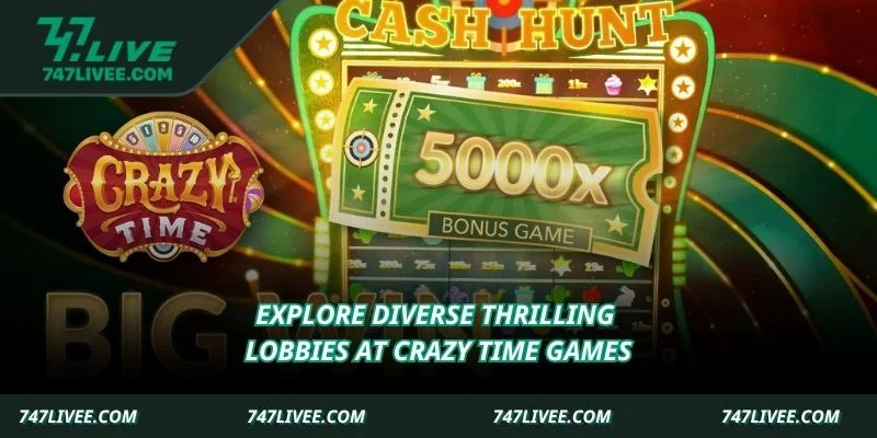 Explore diverse thrilling lobbies at crazy time games