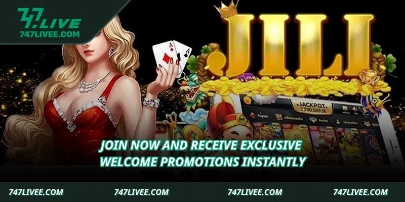 Join now and receive exclusive welcome promotions instantly