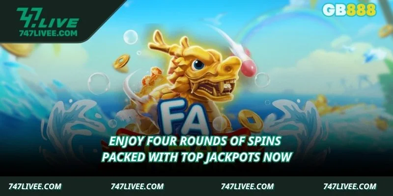 Enjoy four rounds of spins packed with top jackpots now