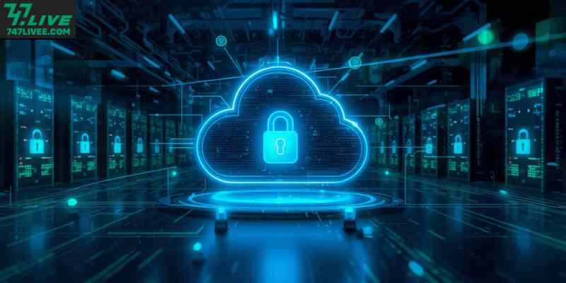 Secure cloud infrastructure and encrypted data servers supporting regulated online casinos.